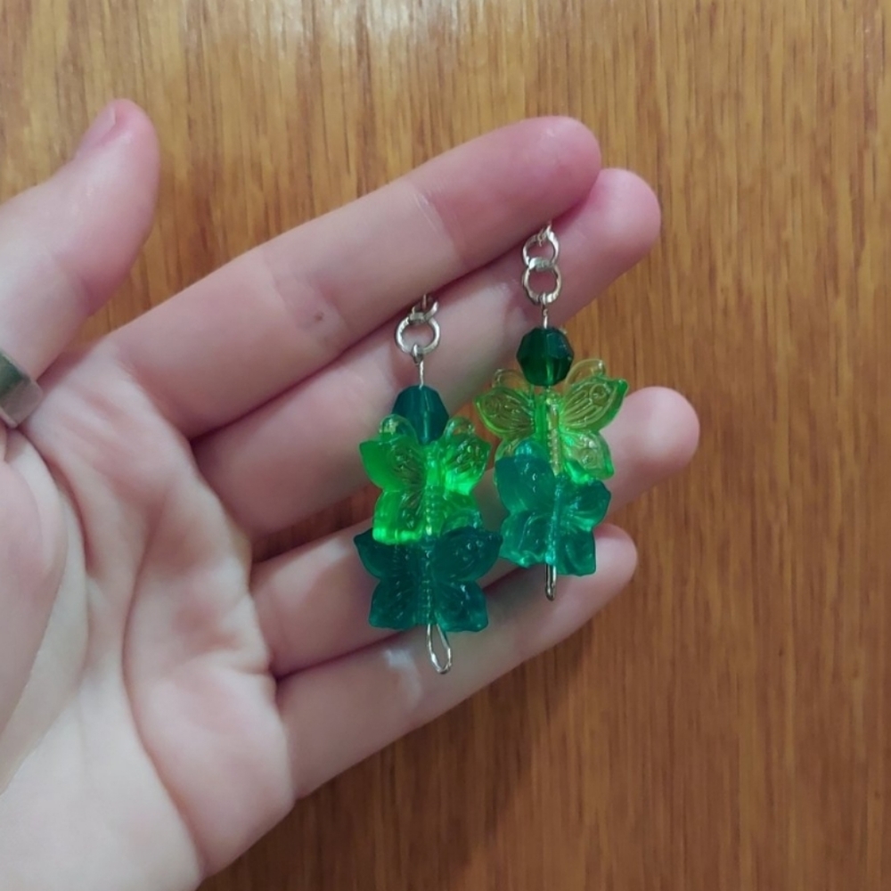 Handmade butterfly earrings
